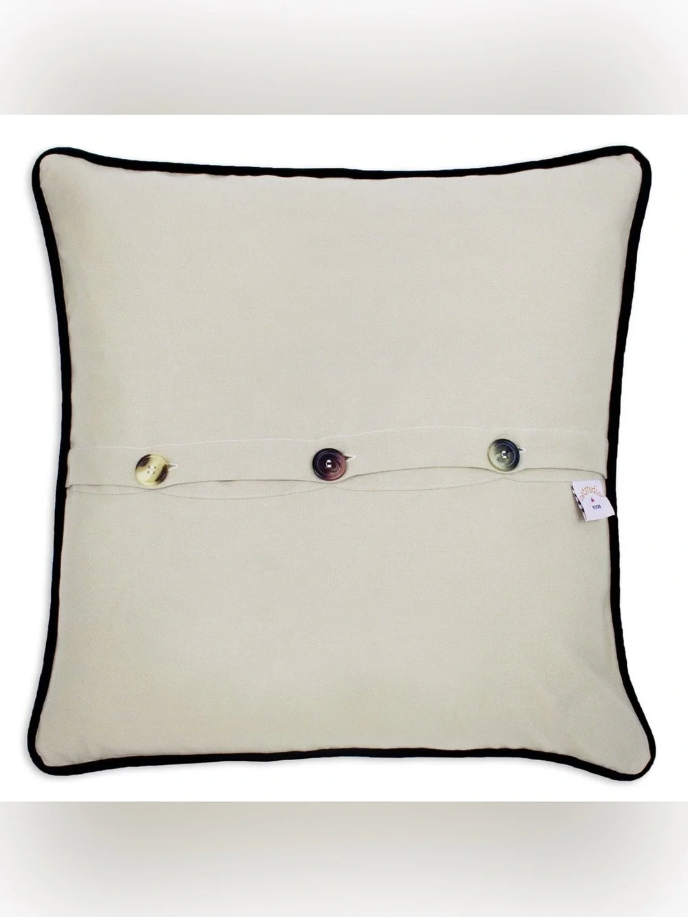 CATSTUDIO New York State Hand-Embroidered Pillow 20” x 20”